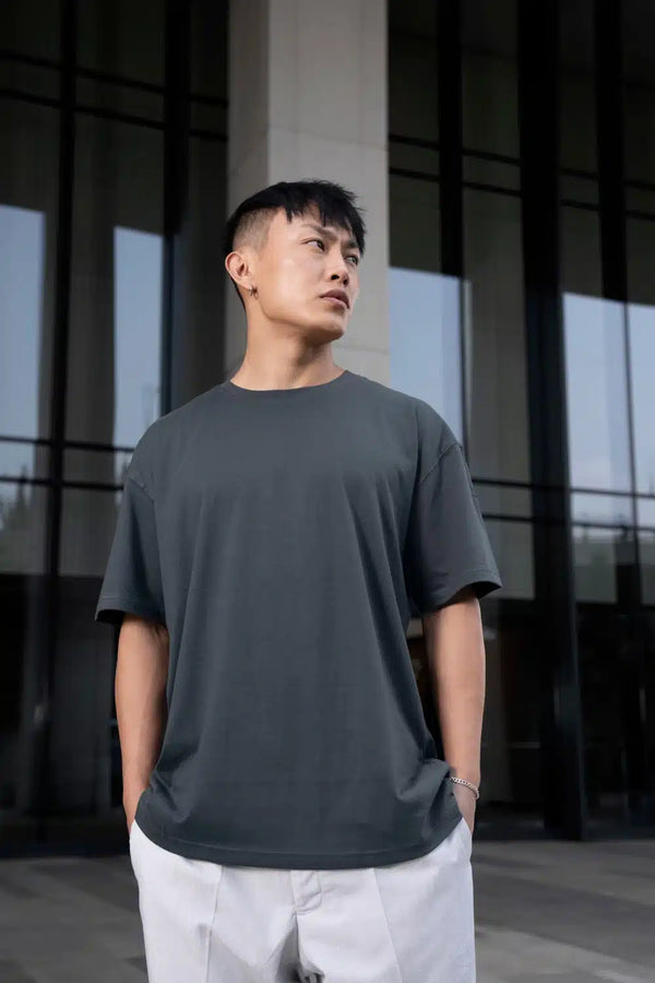 Plain Forest Green Oversized T-shirt